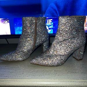 betsey johnson rhinestone boots size 9